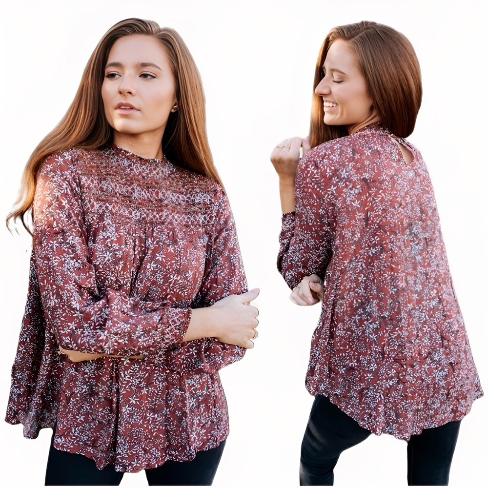 NWT Hailey & Co Attention Seeker Blouse Sz L